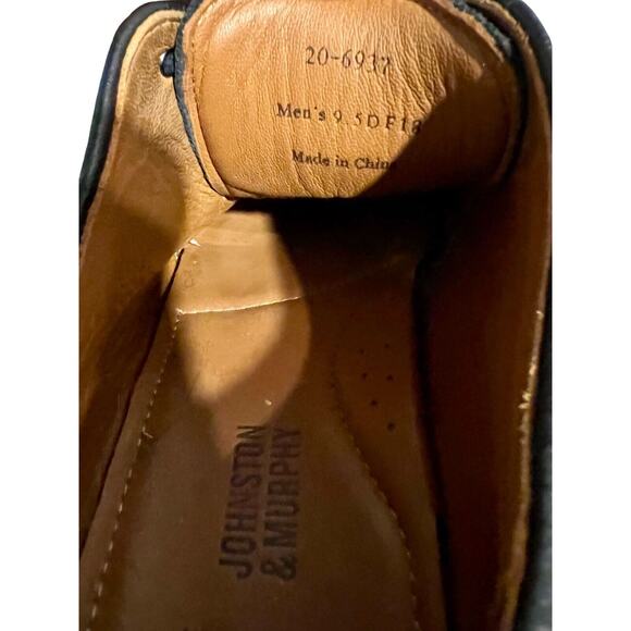 Johnston Murphy Shoes Mens Size 9.5 Blue Oxford Suede Leather Sheepskin Lace Up main image 2